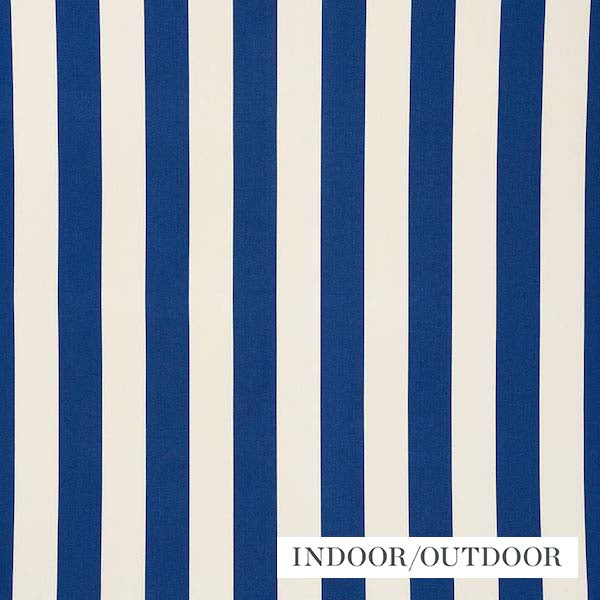 Schumacher Fabric 71750 Cabana Stripe Indigo