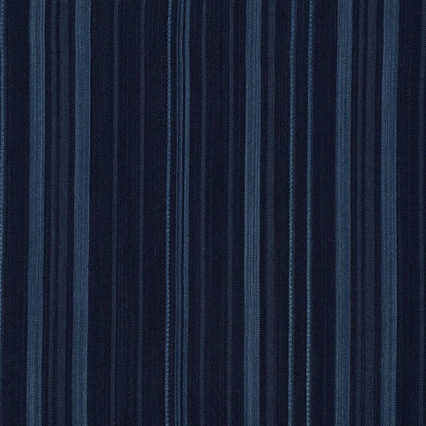 Schumacher Fabric 71880 Cajamarca Stripe Indigo