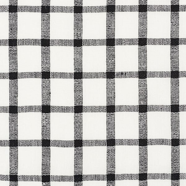 Schumacher Fabric 72070 Pauline Check Casement Blackwork