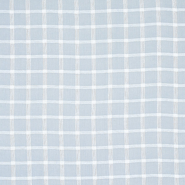 Schumacher Fabric 72074 Pauline Check Casement Chambray