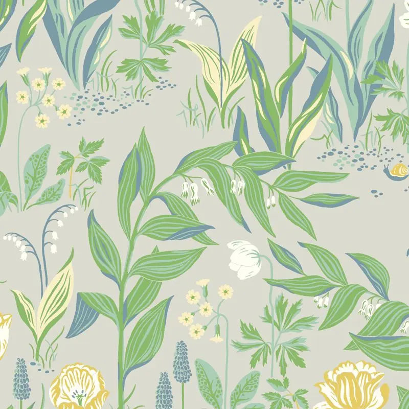 Schumacher Wallpaper 7220 Spring Garden Leaf Multi