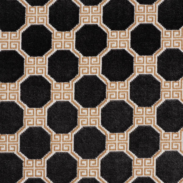 Schumacher Fabric 72795 Octavia Velvet Onyx