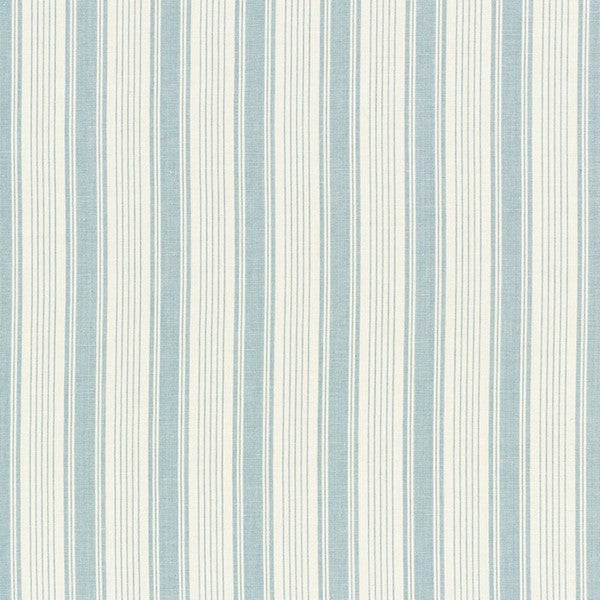 Schumacher Fabric 73001 Ojai Stripe China Blue