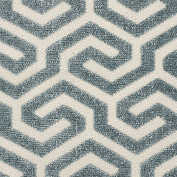 Schumacher Fabric 73100 Ming Fret Velvet Mineral