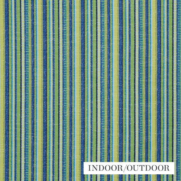 Schumacher Fabric 73113 Primavera Stripe Meadow