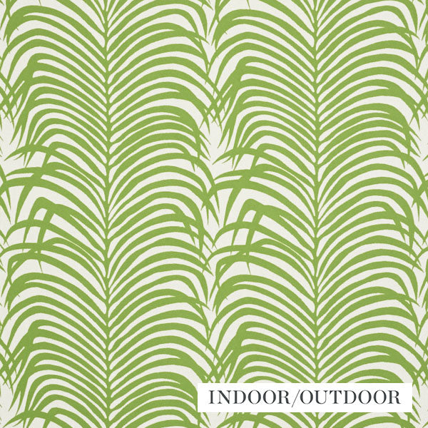 Schumacher Fabric 73171 Zebra Palm Indoor/Outdoor Leaf