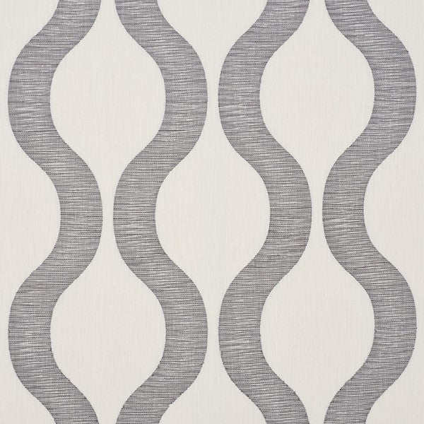 Schumacher Fabric 73222 Ondata Charcoal