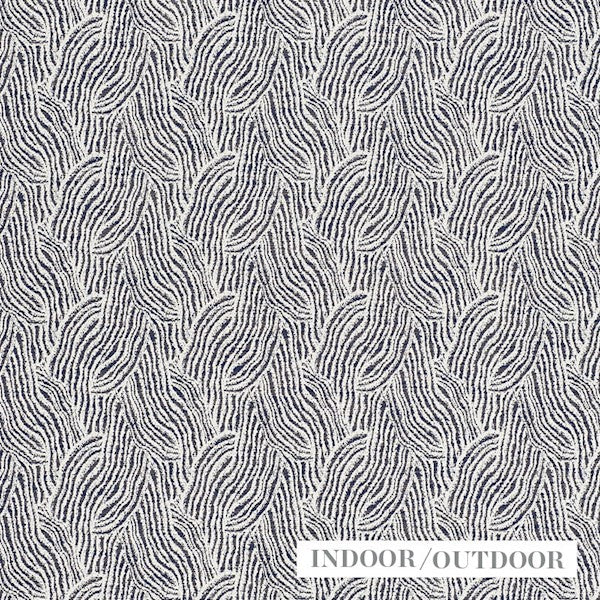 Schumacher Fabric 73832 Strata Indigo