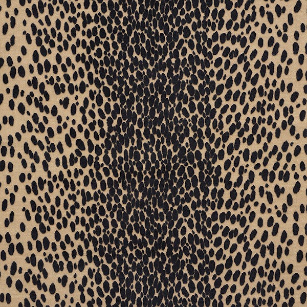 Schumacher Fabric 73913 Cheetah Velvet Ebony