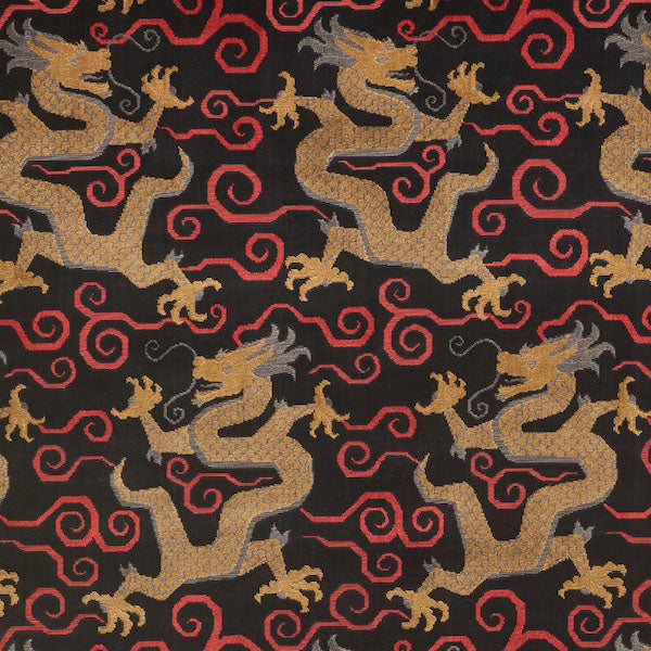 Schumacher Fabric 73974 Bixi Velvet Onyx