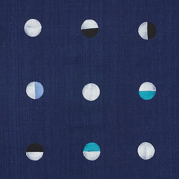 Schumacher Fabric 74050 Joshua Tree Indigo Moons