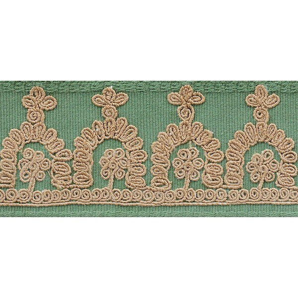 Schumacher Fabric Trim 74151 Noelia Tape Jade