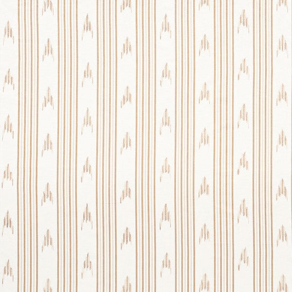 Schumacher Fabric 74222 Santa Barbara Ikat Neutral