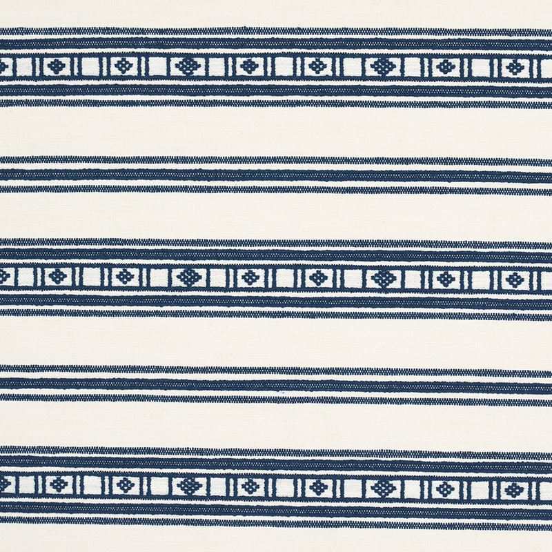 Schumacher Fabric 74483 Buena Vista Indigo