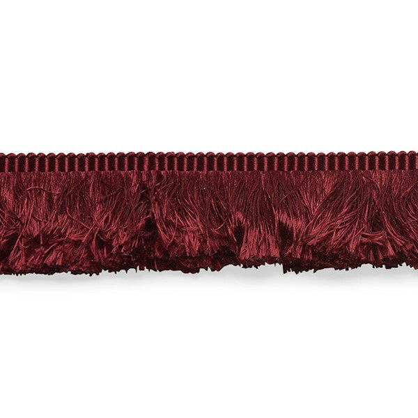 Schumacher Fabric Trim 74589 Francois Silk Brush Fringe Burgundy