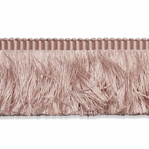 Schumacher Fabric Trim 74596 Francois Silk Brush Fringe Blush