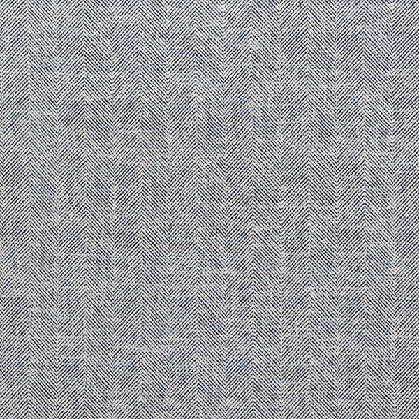 Schumacher Fabric 75142 Caro Herringbone Indigo