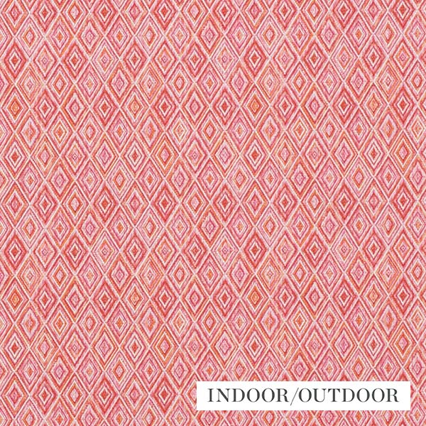 Schumacher Fabric 75922 Diamond Strie Pink & Orange