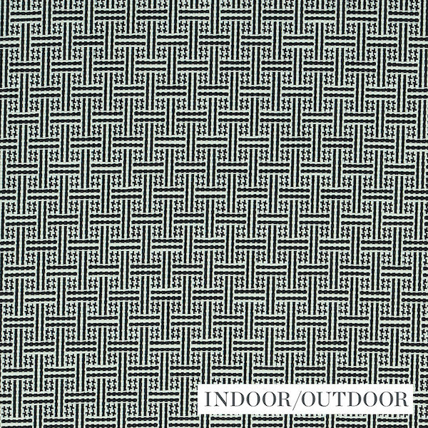 Schumacher Fabric 75935 Brickell Black