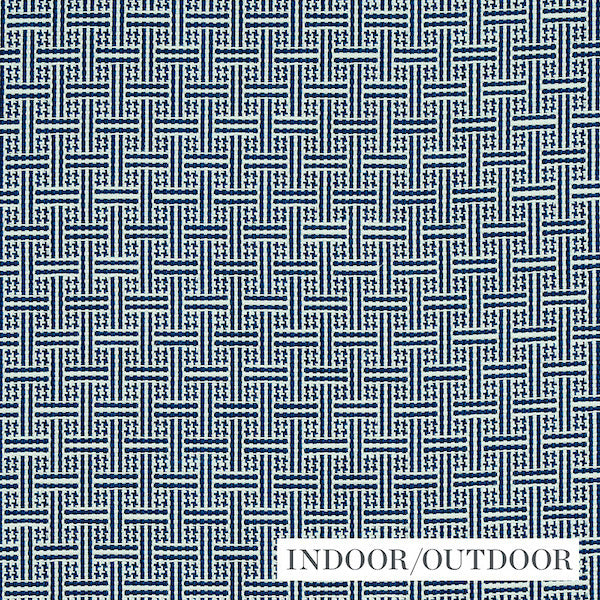 Schumacher Fabric 75936 Brickell Navy