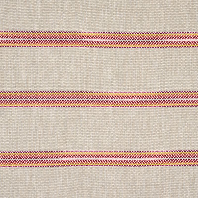 Schumacher Fabric 75974 Garden Stripe Indoor/Outdoor Red