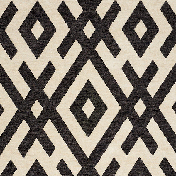 Schumacher Fabric 76020 Equix Black