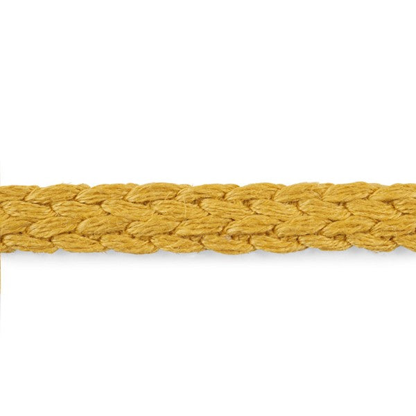 Schumacher Fabric Trim 76273 Braided Linen Tape Narrow Gold