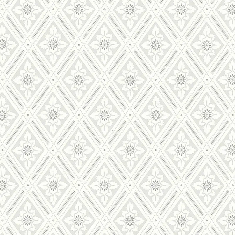 Schumacher Wallpaper 7659 Ester Grey