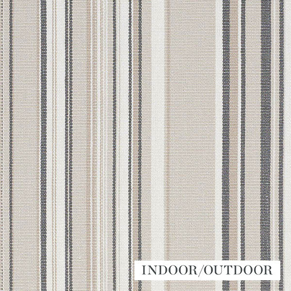 Schumacher Fabric 76631 Ponderosa Stripe Natural