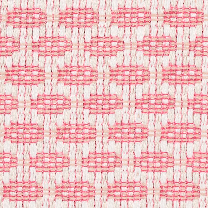 Schumacher Fabric 76655 Hickox Indoor/Outdoor Coral