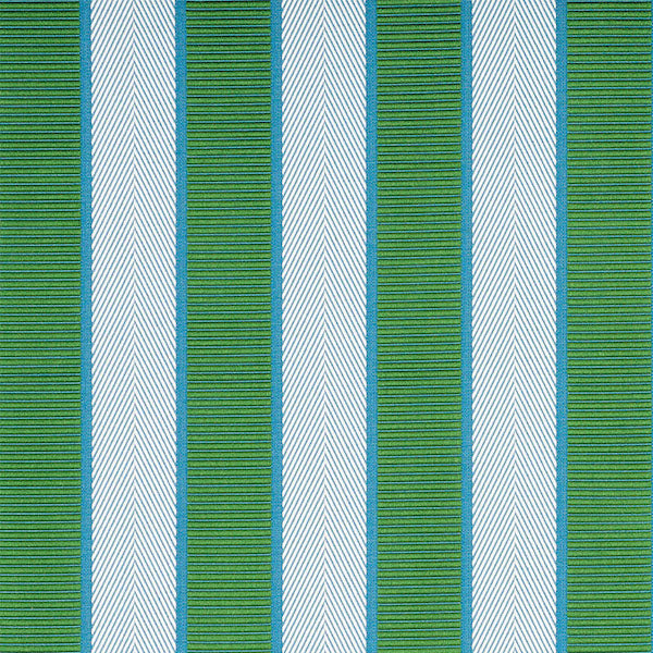 Schumacher Fabric 77100 Ribbon Stripe Emerald