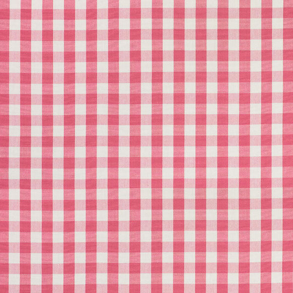 Schumacher Fabric 77310 Elton Cotton Check Magenta