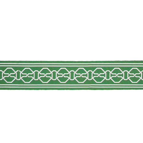 Schumacher Fabric Trim 77351 Malmaison Tape Green