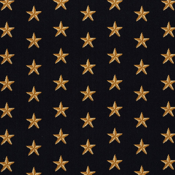 Schumacher Fabric 77420 Star Epingle Black