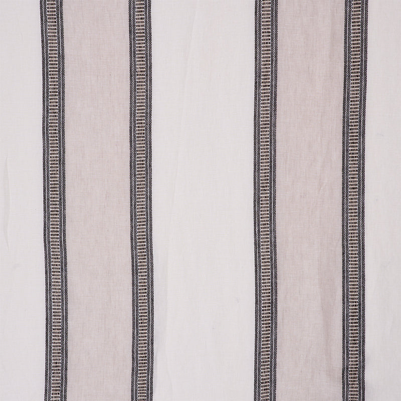 Schumacher Fabric 77430 Senita Stripe Sheer Neutral