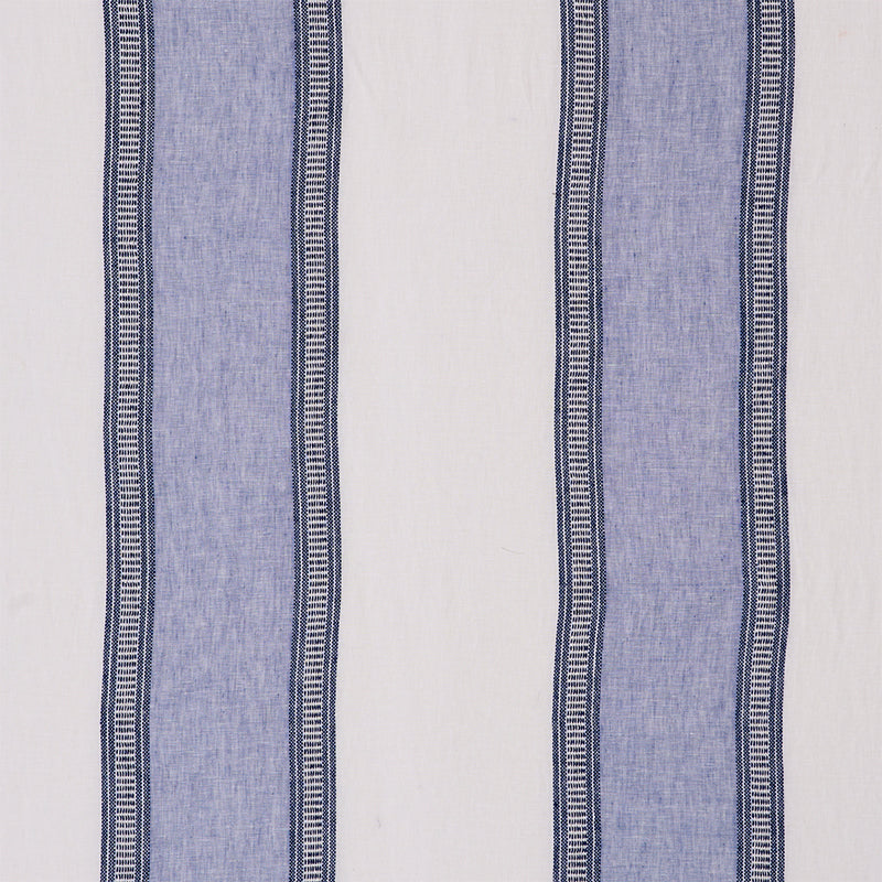 Schumacher Fabric 77431 Senita Stripe Sheer Blue