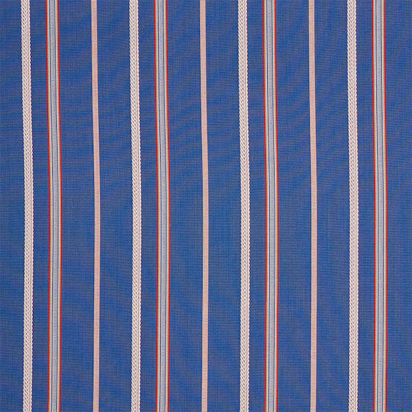 Schumacher Fabric 77451 Kayenta Stripe Blue