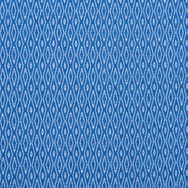 Schumacher Fabric 77522 Derby Diamond Performance Indigo