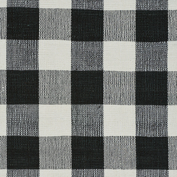 Schumacher Fabric 77552 Barnes Performance Check Black