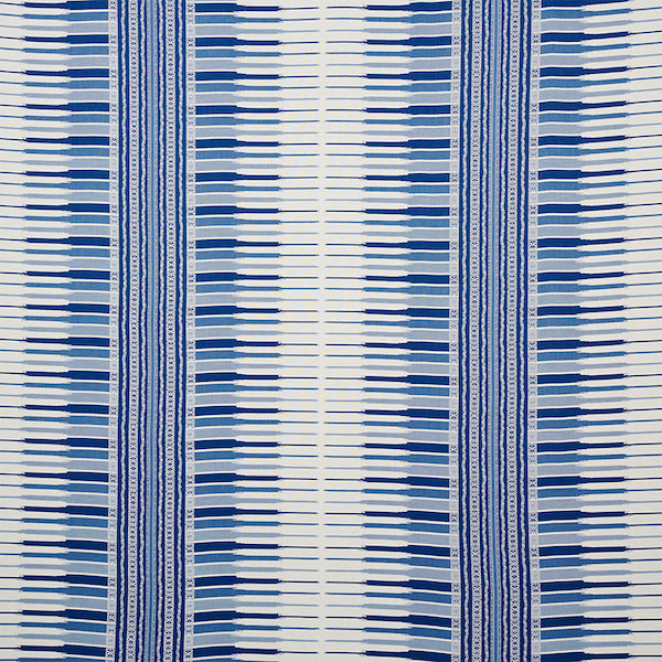 Schumacher Fabric 77610 Atchison Blue