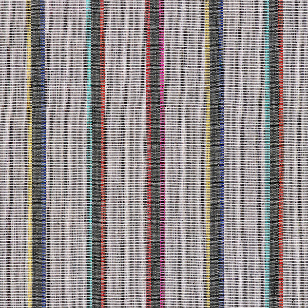 Schumacher Fabric 78840 Corcha Hand Woven Stripe Mono Multi