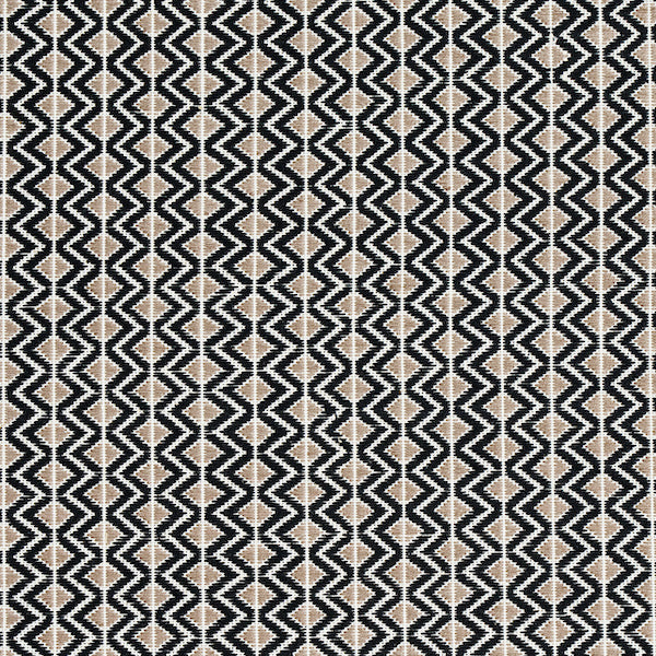 Schumacher Fabric 78910 Pinula Hand Woven Black