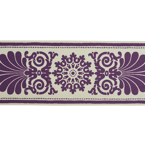 Schumacher Fabric Trim 79142 Yvonne Tape Aubergine