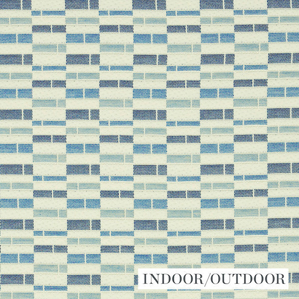 Schumacher Fabric 79160 Ashcroft Indoor/Outdoor Blue