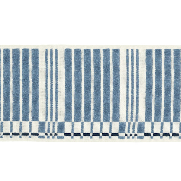 Schumacher Fabric Trim 79210 Carmo Tape Wide Indigo