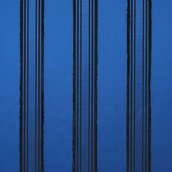 Schumacher Fabric 79450 Senza Satin Stripe Cobalt