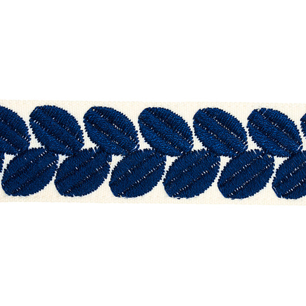 Schumacher Fabric Trim 79912 Berkeley Tape Narrow Blue