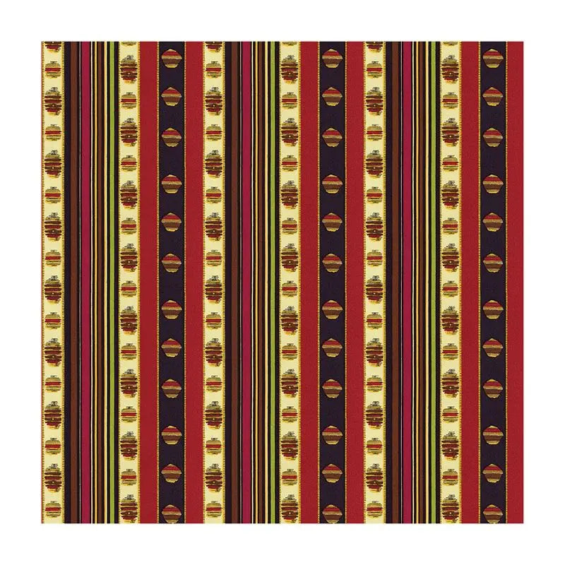 Brunschwig & Fils Fabric 8015143.193 Rayure Moire Rouge