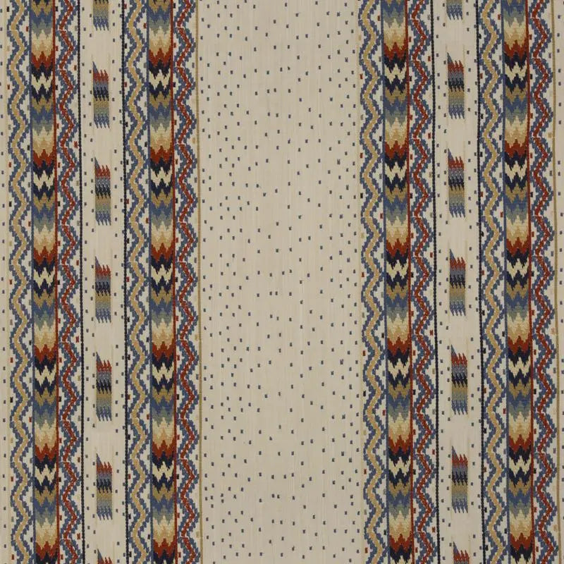 Brunschwig & Fils Fabric 8015174.954 Talakona Stripe Red/Blue