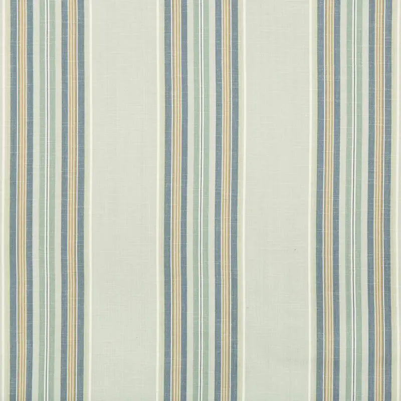 Brunschwig & Fils Fabric 8017101.135 Verdon Stripe Sea/Blue